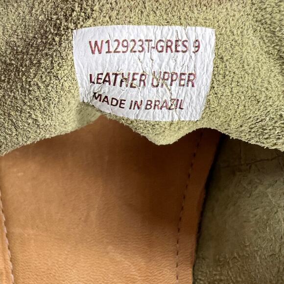 Marc Joseph New York Belle Suede Tassel Loafer Sage Green Slip On NEW Size 9 - Picture 7 of 9